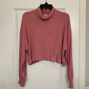 Hollister Dusty Rose Ribbed Sweater